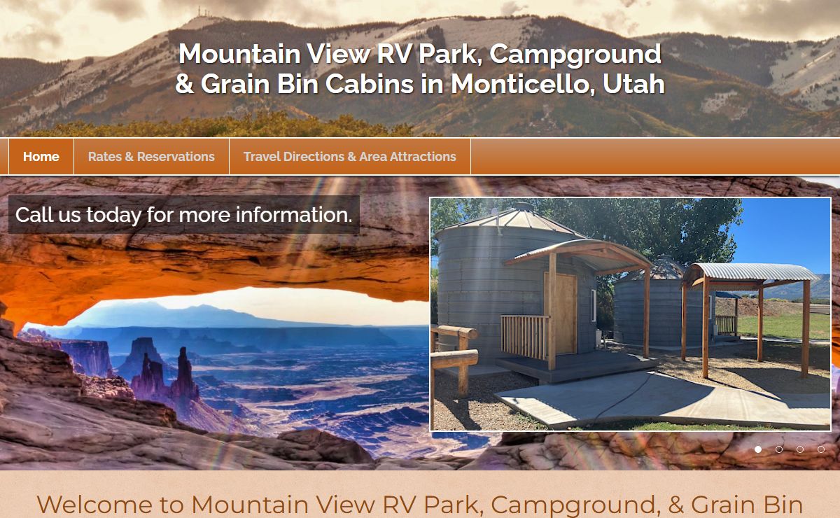 Mountain View RV Park & Campground - Monticello, Utah Canyon Country Camping