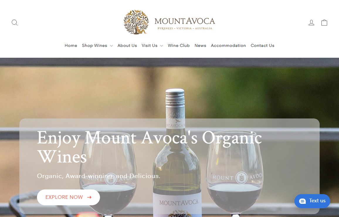 Landing Page – Mount Avoca