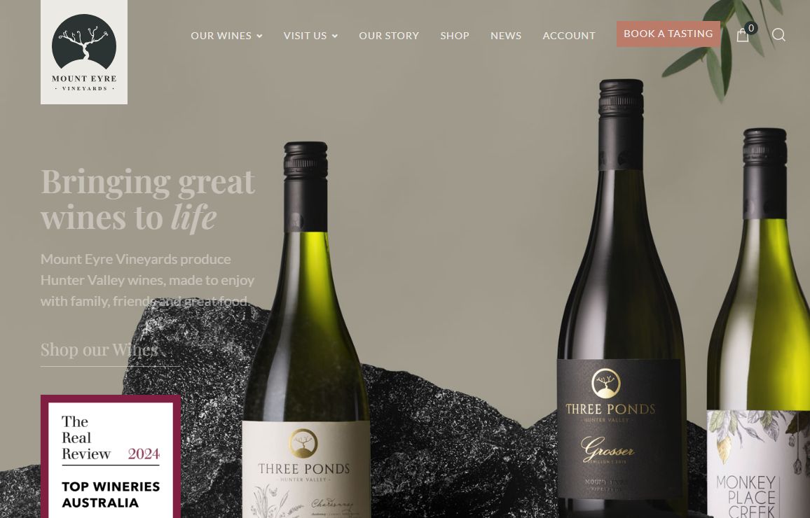 Mount Eyre Vineyards - Bringing great wines to life