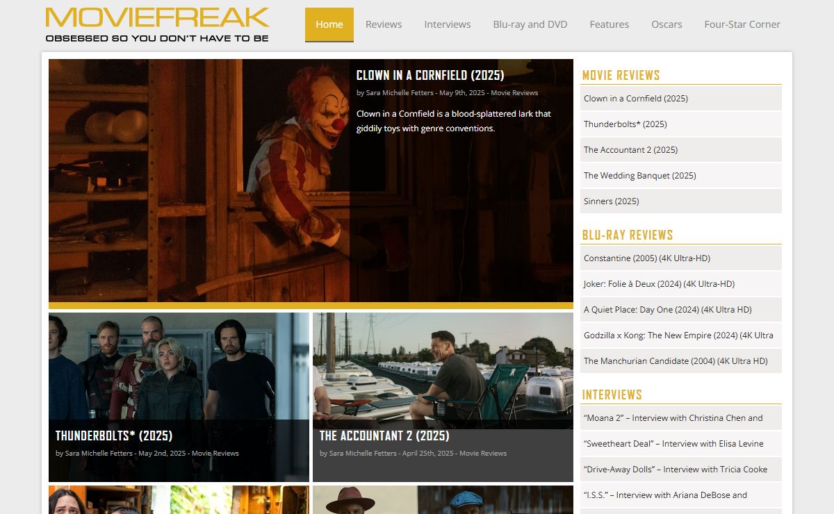 MovieFreak.com | Obsessed with film so you don't have to be