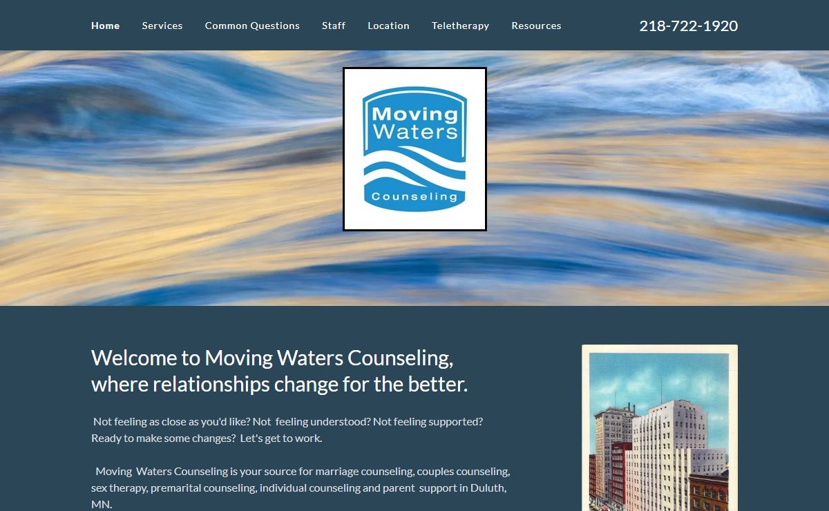 Moving Waters Counseling - Marriage Counseling, Sex Therapy, Premarital Counseling