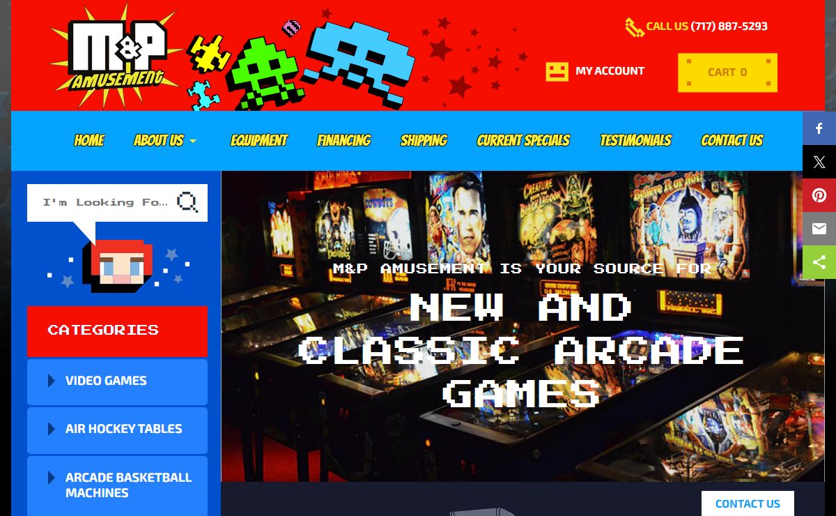 Arcade Games & Arcade Machines For Sale | M&P Amusement