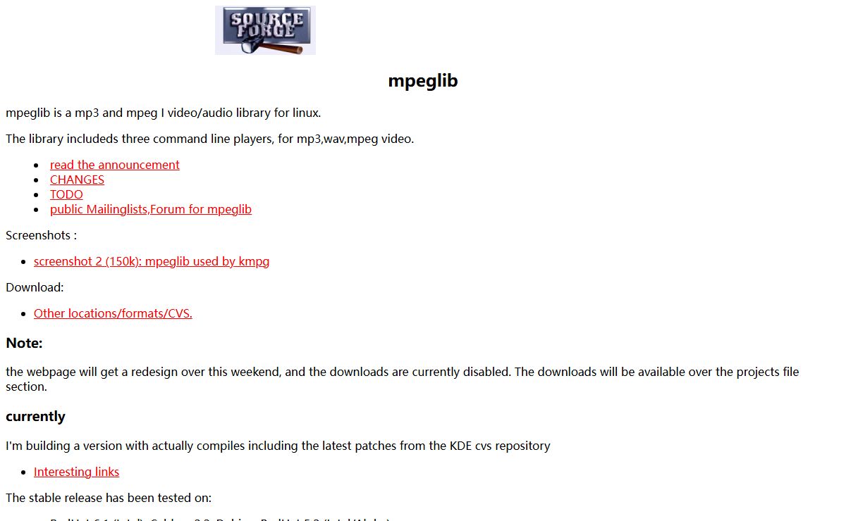 Martin's mpeglib package