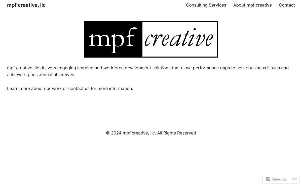mpf creative, llc – creative learning solutions to business challenges