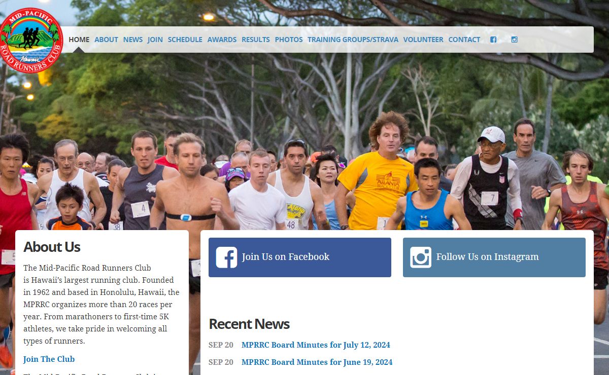 Hawaii Running and Races - Mid-Pacific Road Runners Club