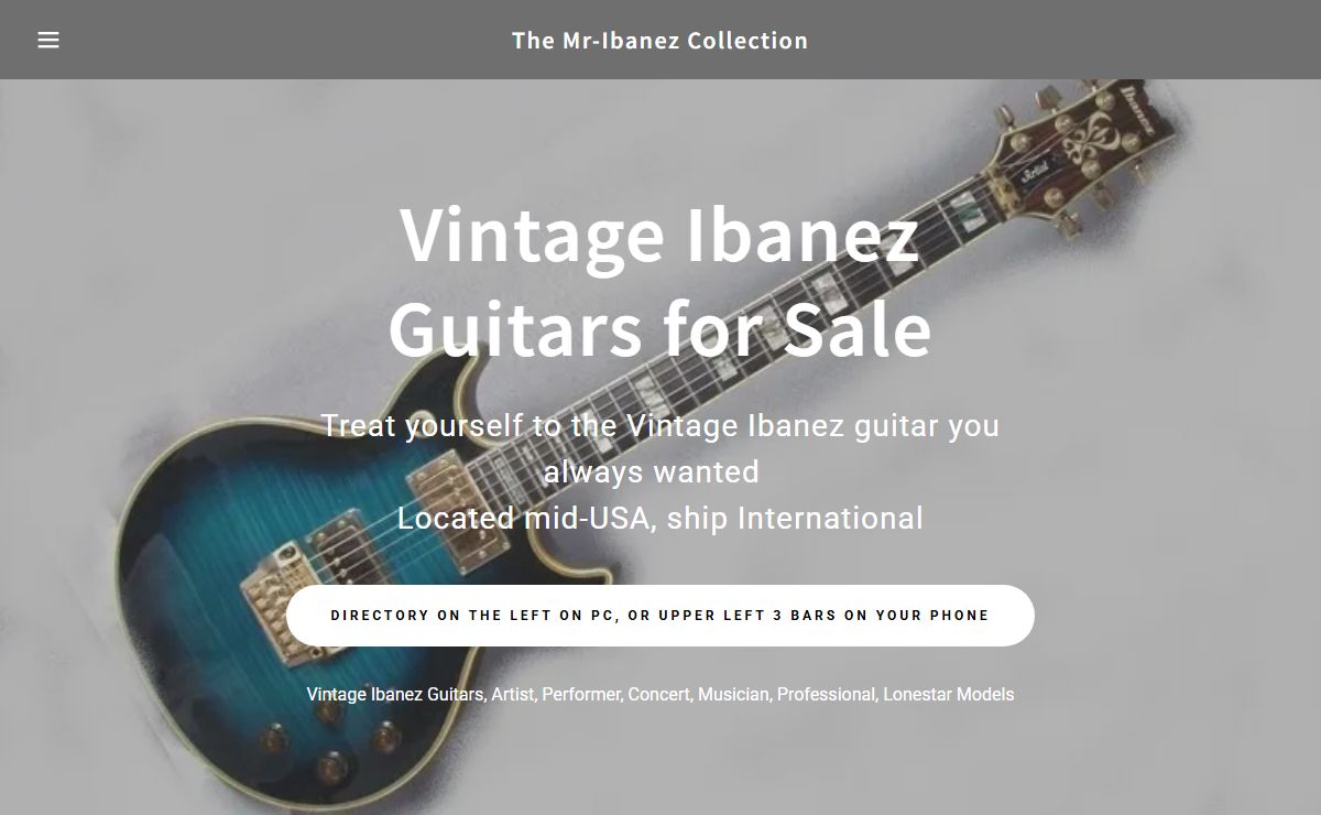 Ibanez Guitar - The Mr-Ibanez Collection