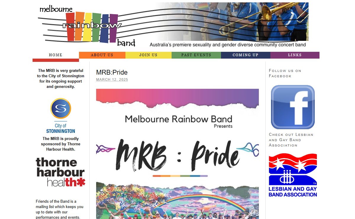 Melbourne Rainbow Band — Australia’s premiere sexuality and gender diverse community concert band