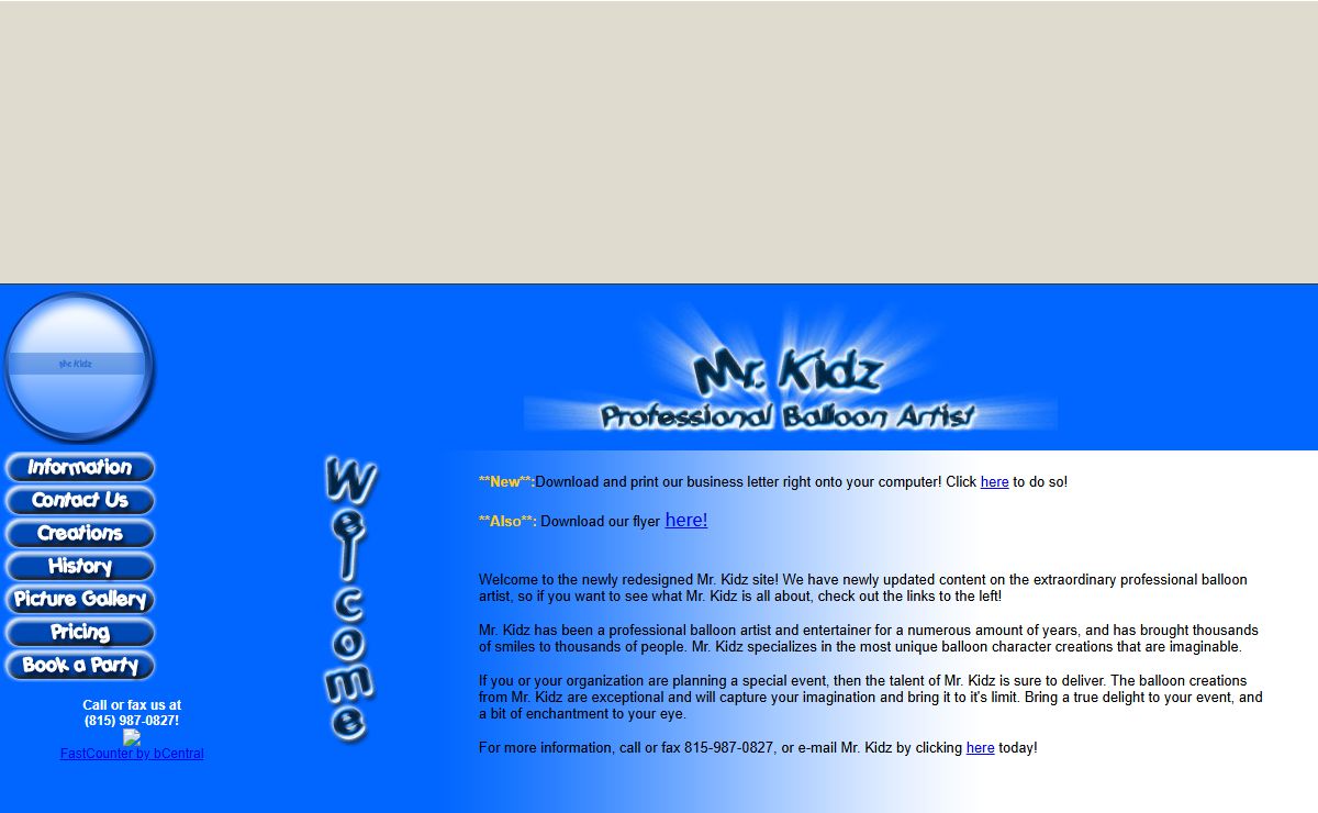 Mr. Kidz - Professional Balloon Artist - Welcome!