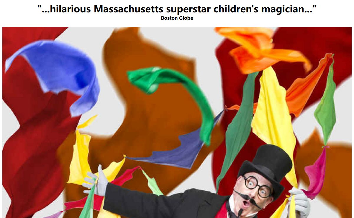 Kid's comic magician The Stupendous Mr. Magichead