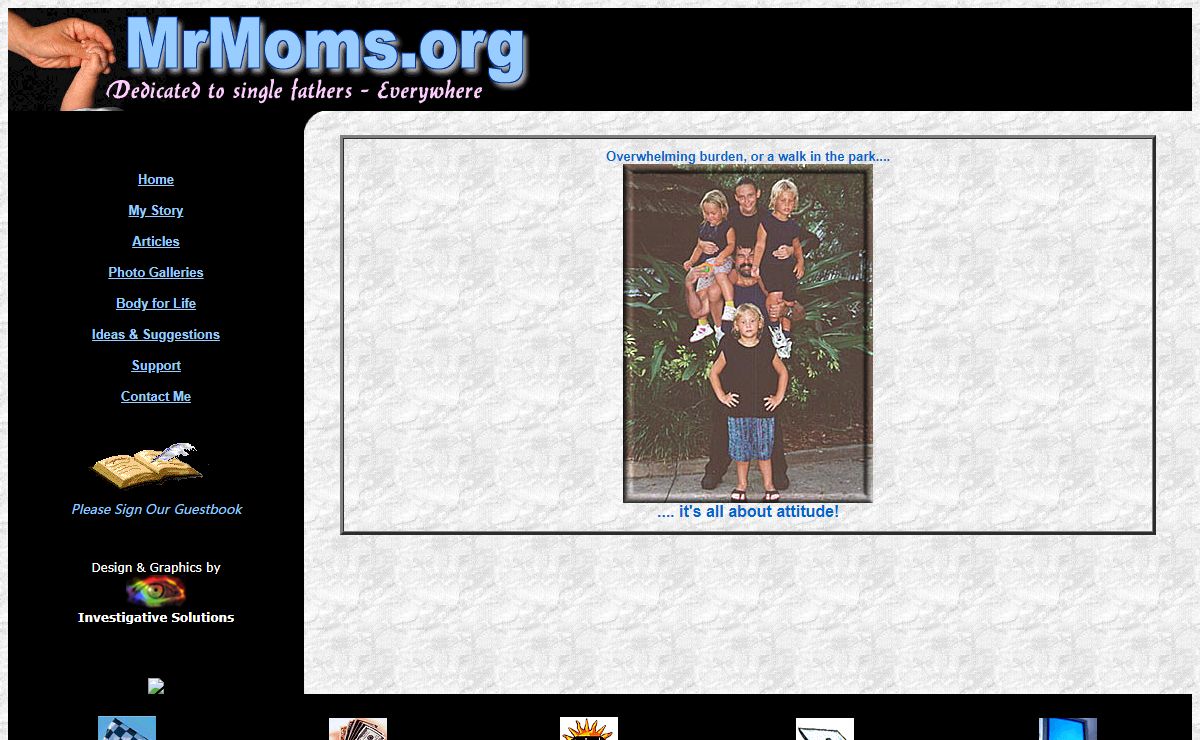 Mr Moms.org - Resources and help for single fathers everywhere