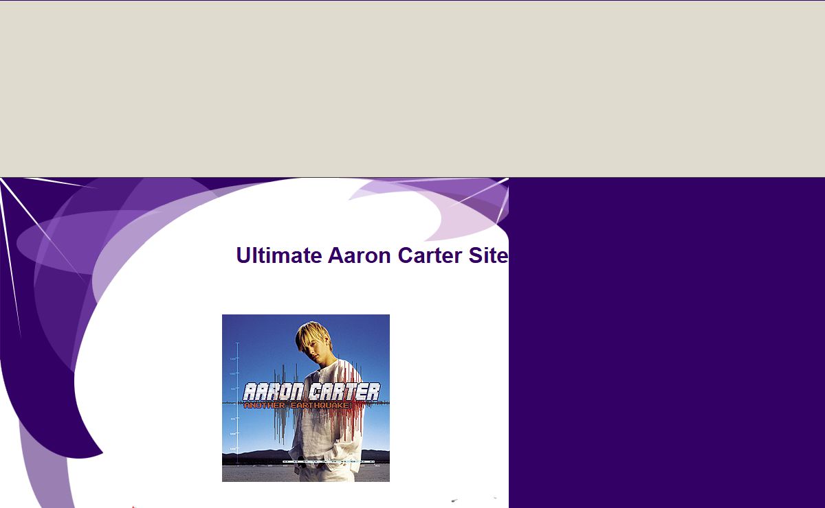 Ultimate Aaron Carter Site