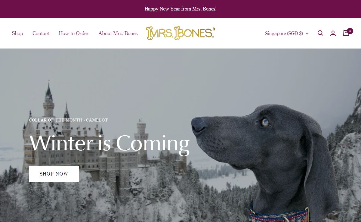 Mrs Bones Custom Dog Collars