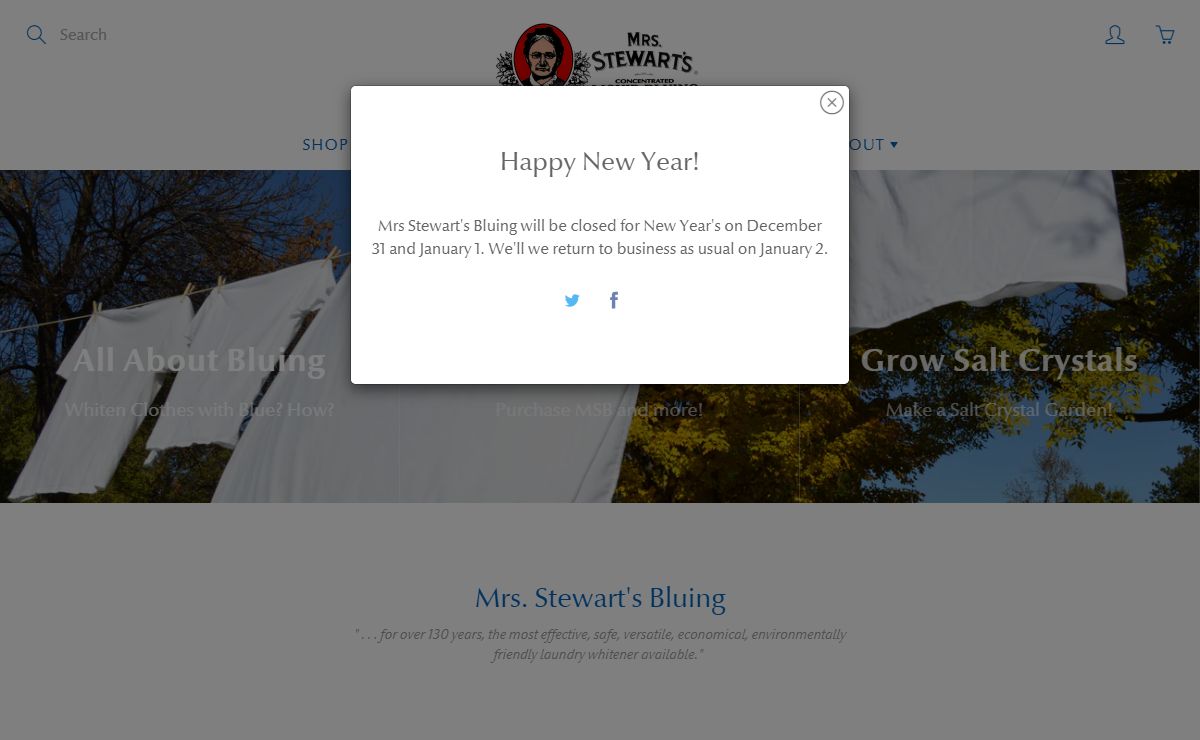 Mrs. Stewart's Bluing — Brightening White Clothes Safely Since 1883 – Mrs Stewarts Bluing