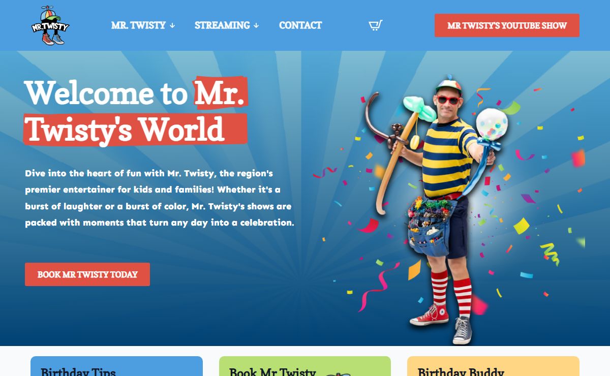Mr. Twisty - The Capital Region's Favorite Children's Entertainer & Magician