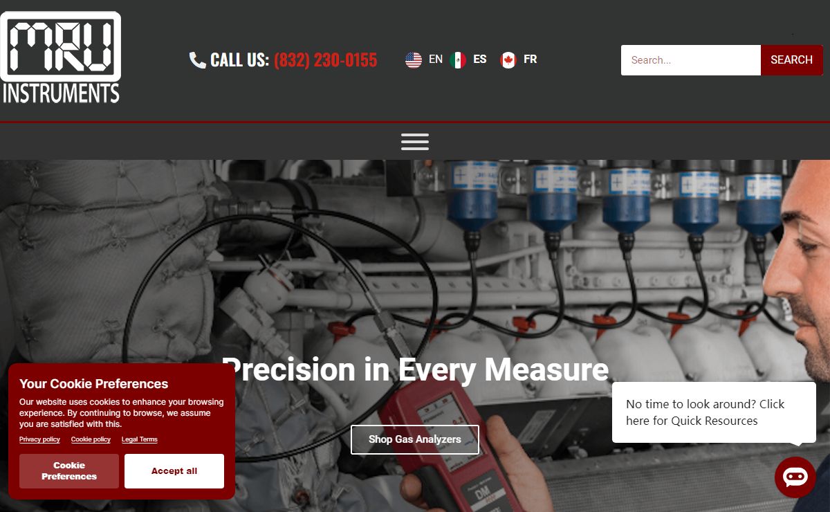 MRU Instruments – Emissions Analyzers – Emission Monitoring Systems – US Operations