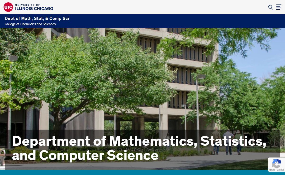Dept of Math, Stat, & Comp Sci | University of Illinois Chicago