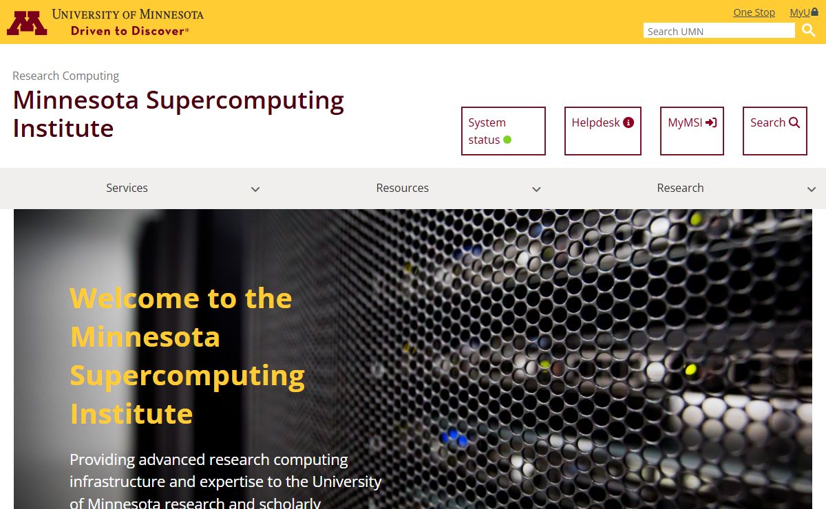 Home | Minnesota Supercomputing Institute