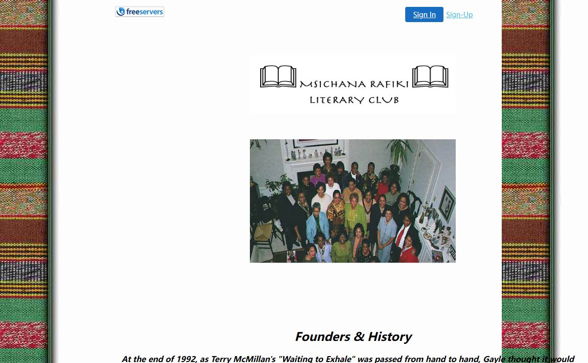 MSICHANA RAFIKI LITERARY CLUB