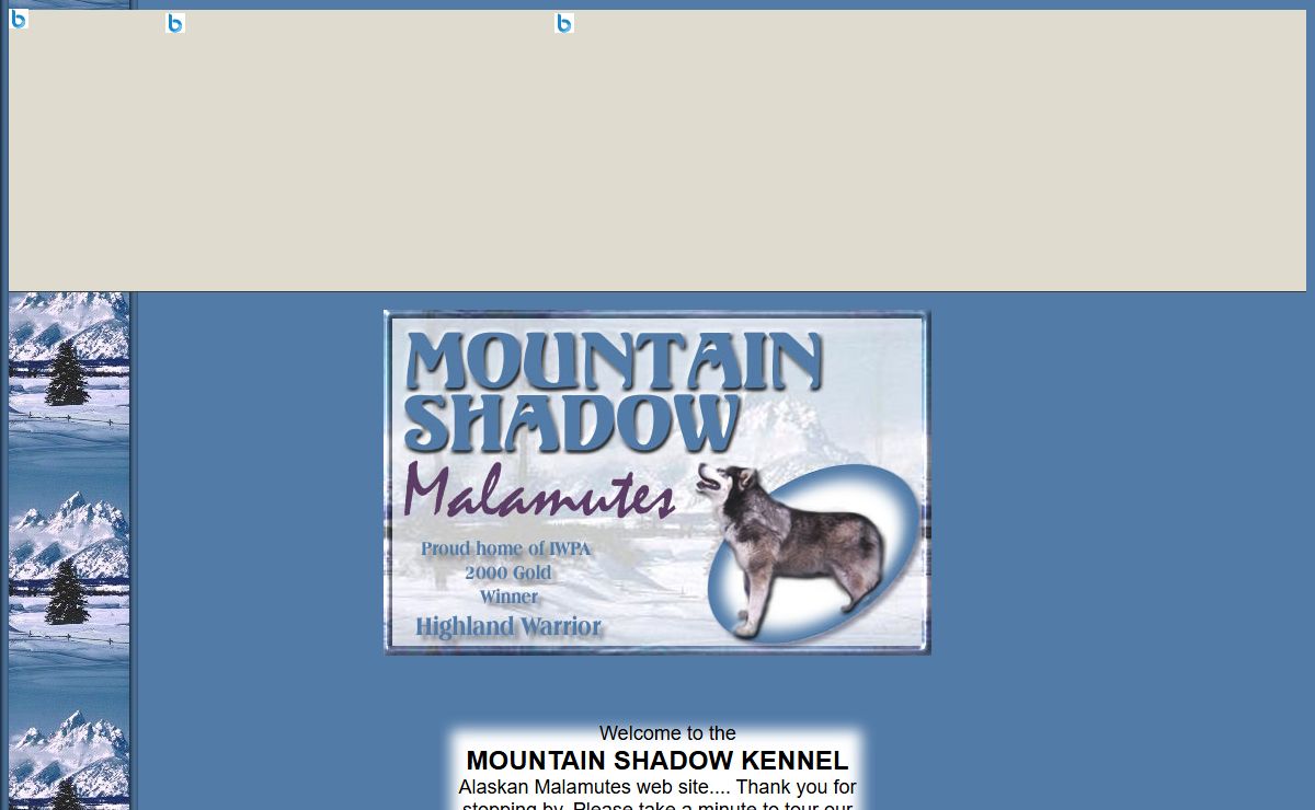 Mountain Shadow Kennel Alaskan Malamutes