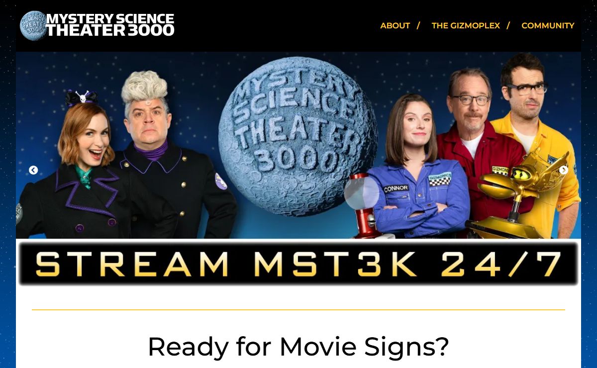 Homepage - Mystery Science Theater 3000
