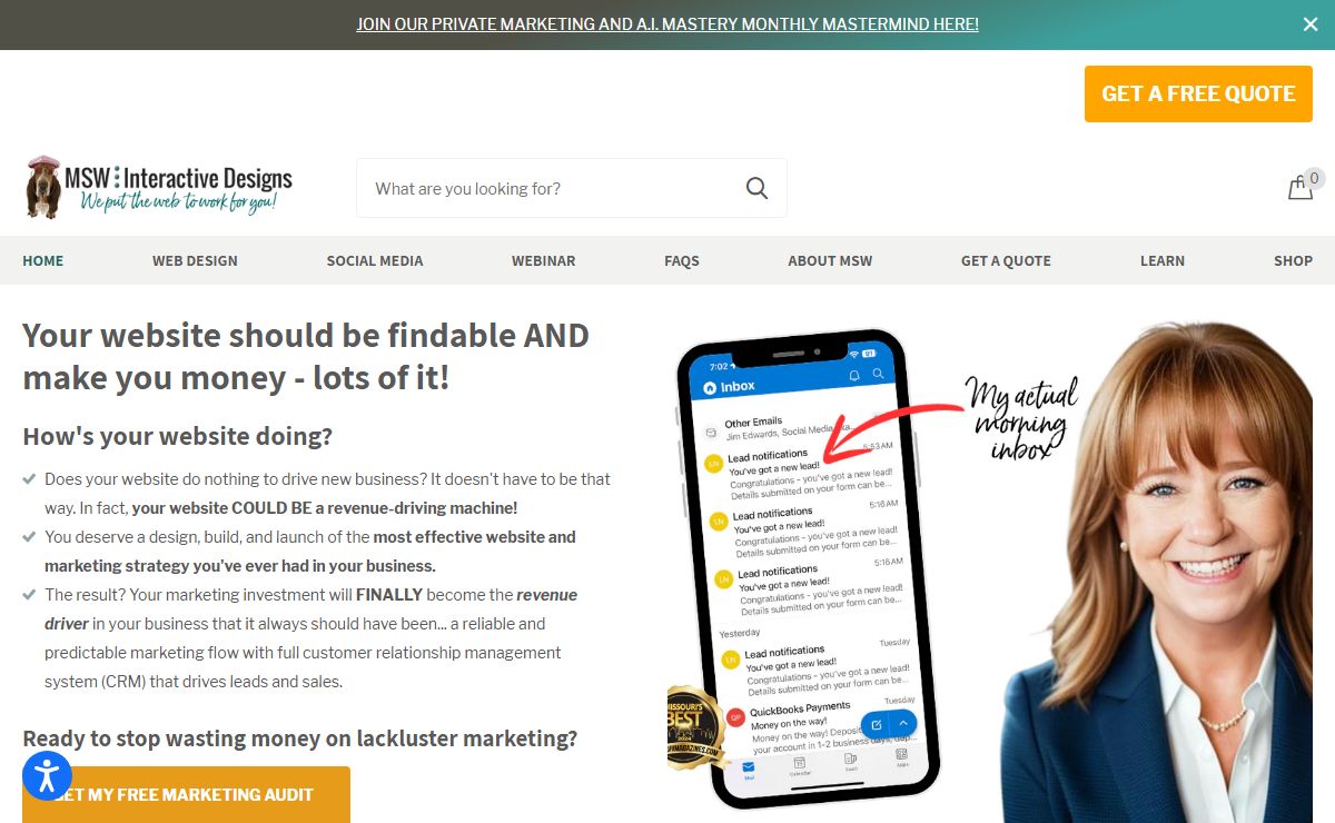 Best Web Design & Social Media Marketing Agency | Lake of the Ozarks – MSW Interactive Designs LLC