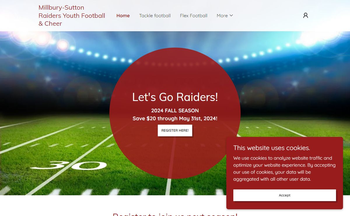 Millbury-Sutton Raiders Youth Football & Cheer