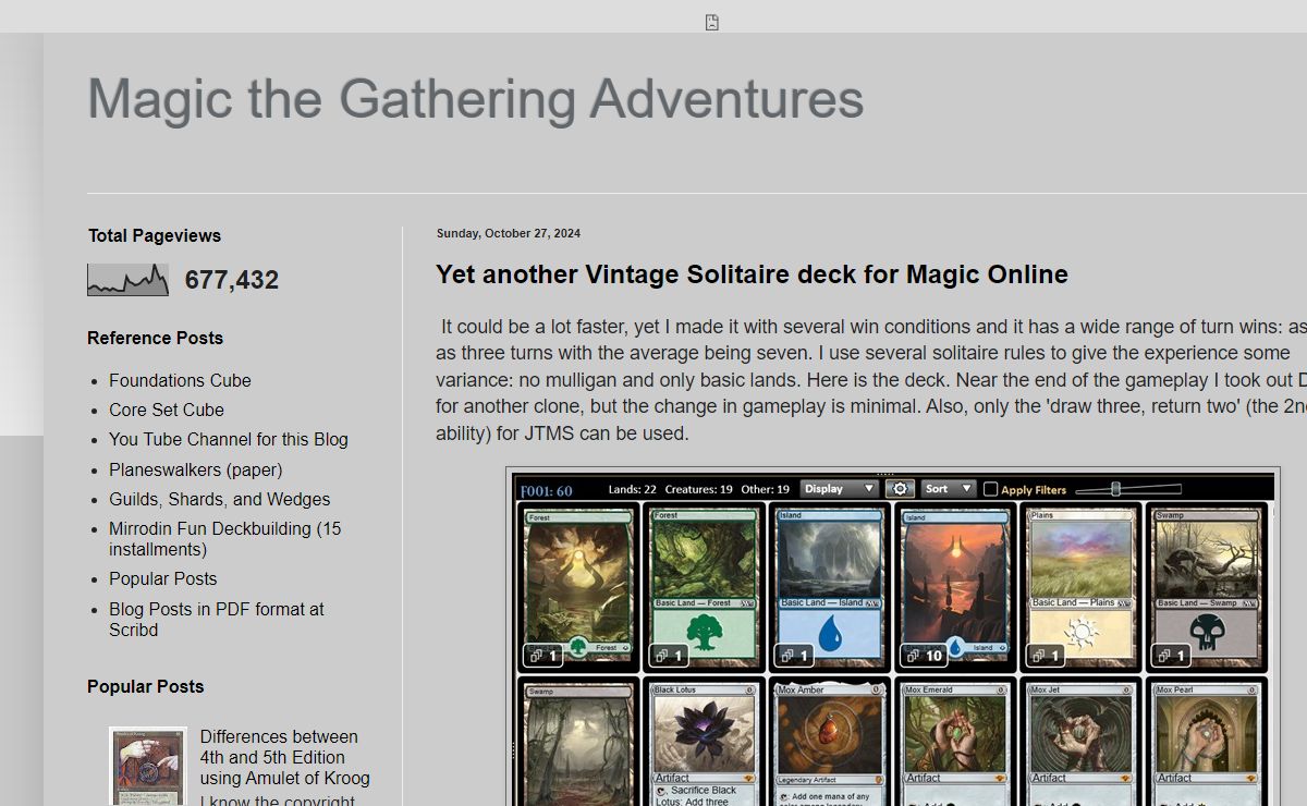 Magic the Gathering Adventures