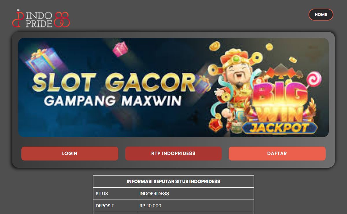 IndoPride88 > Bandar Situs Casino Online Terbesar di Indonesia