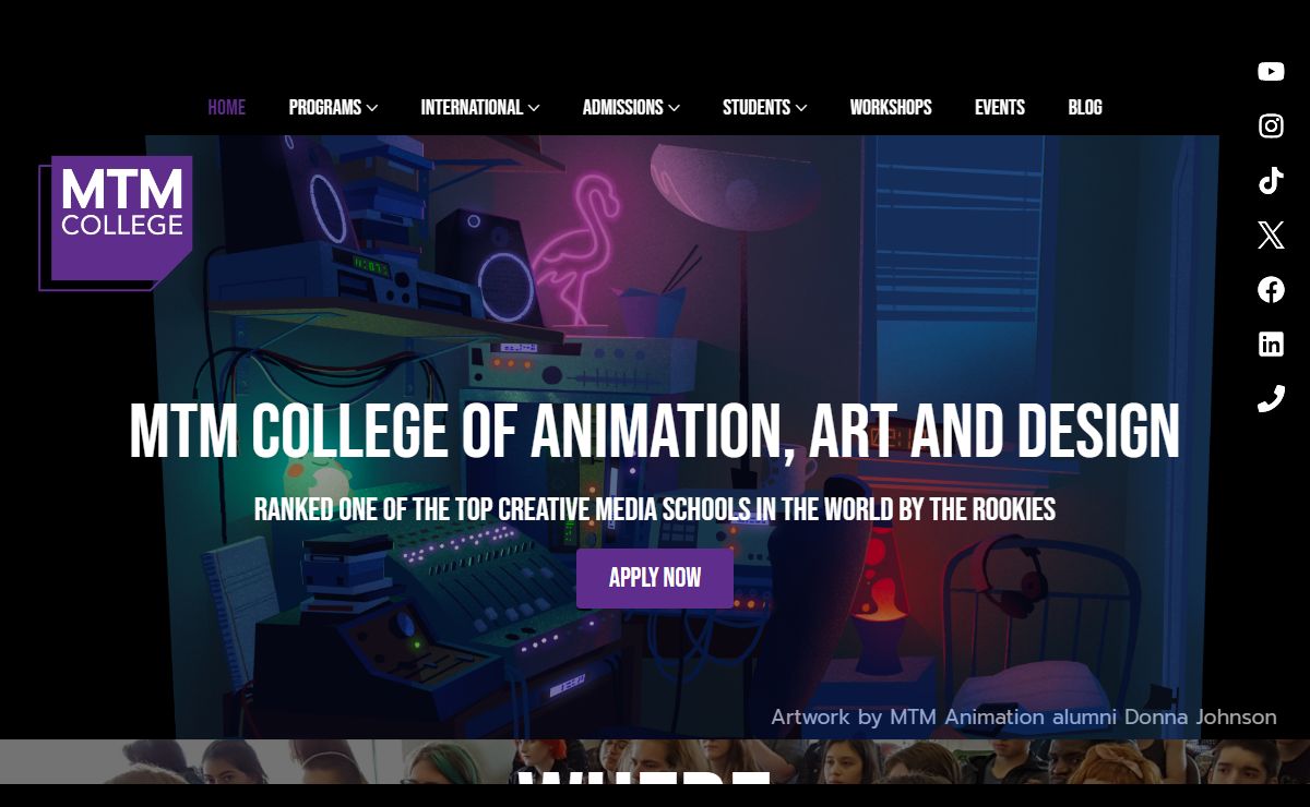 MTM College – Private Toronto school specializing in Animation, Art and Design.