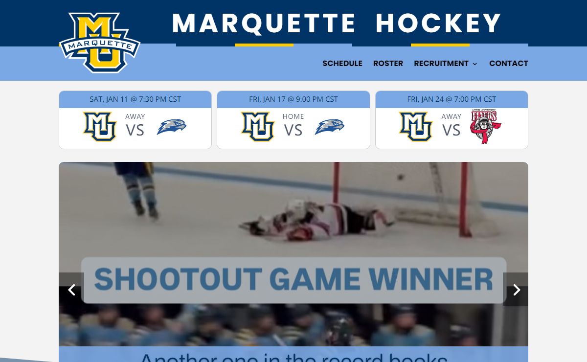 Home - Marquette Hockey