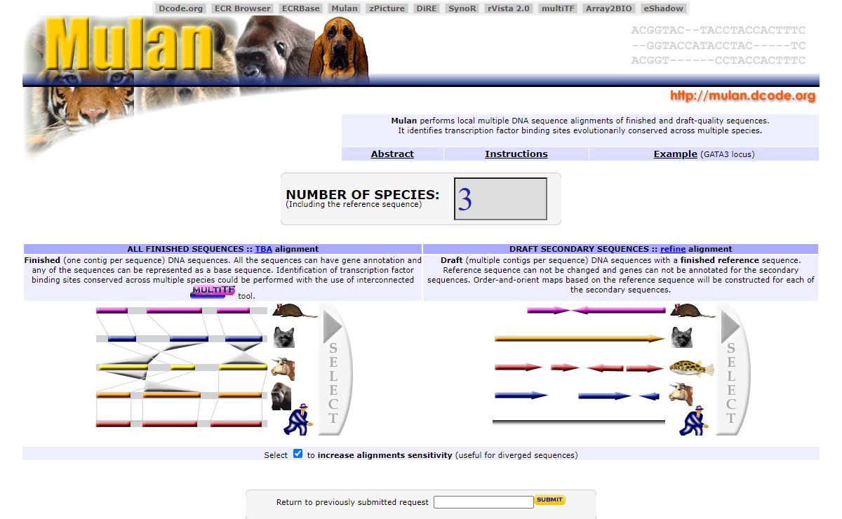 Mulan :: MUltple sequence Local AligNment and visualization tool