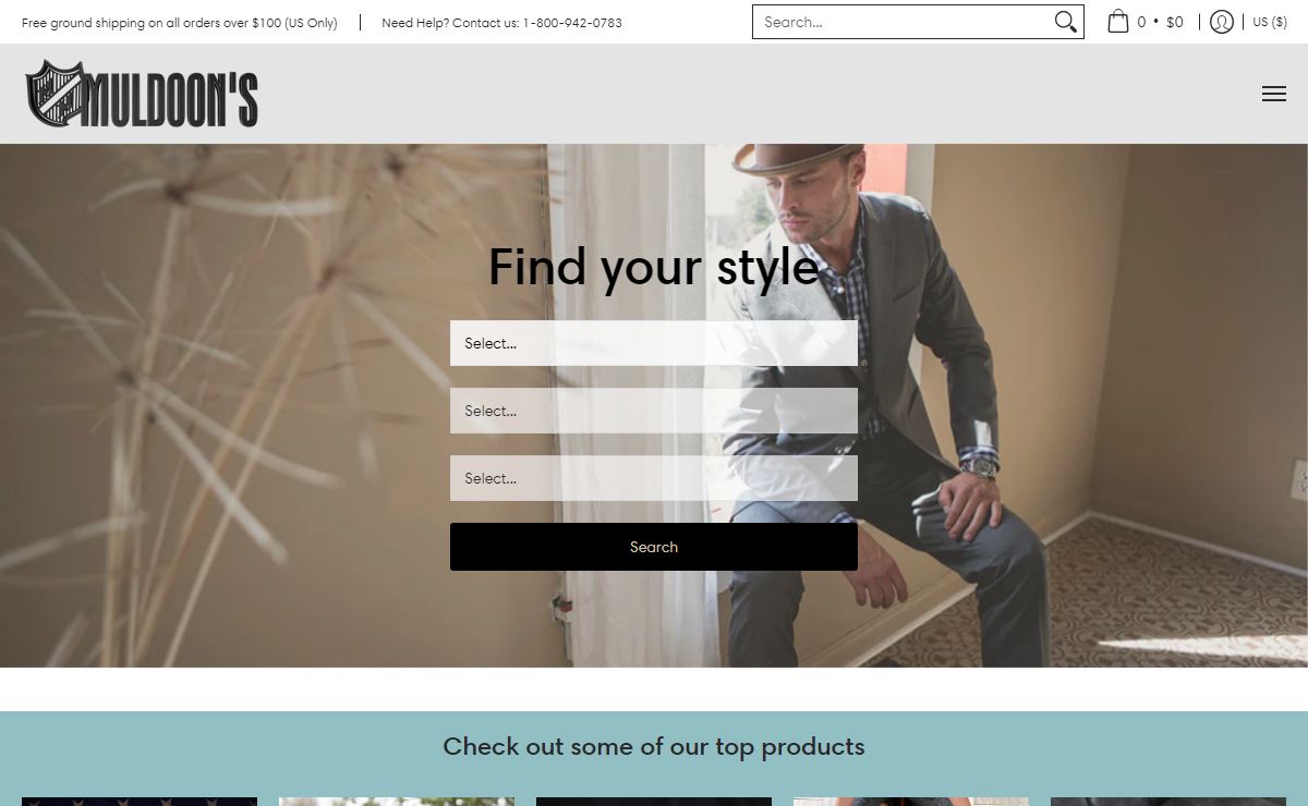Muldoon's Men's Wear | Regular, Big, Tall, Short and Small Sizes | Muldoon's Men’s Wear