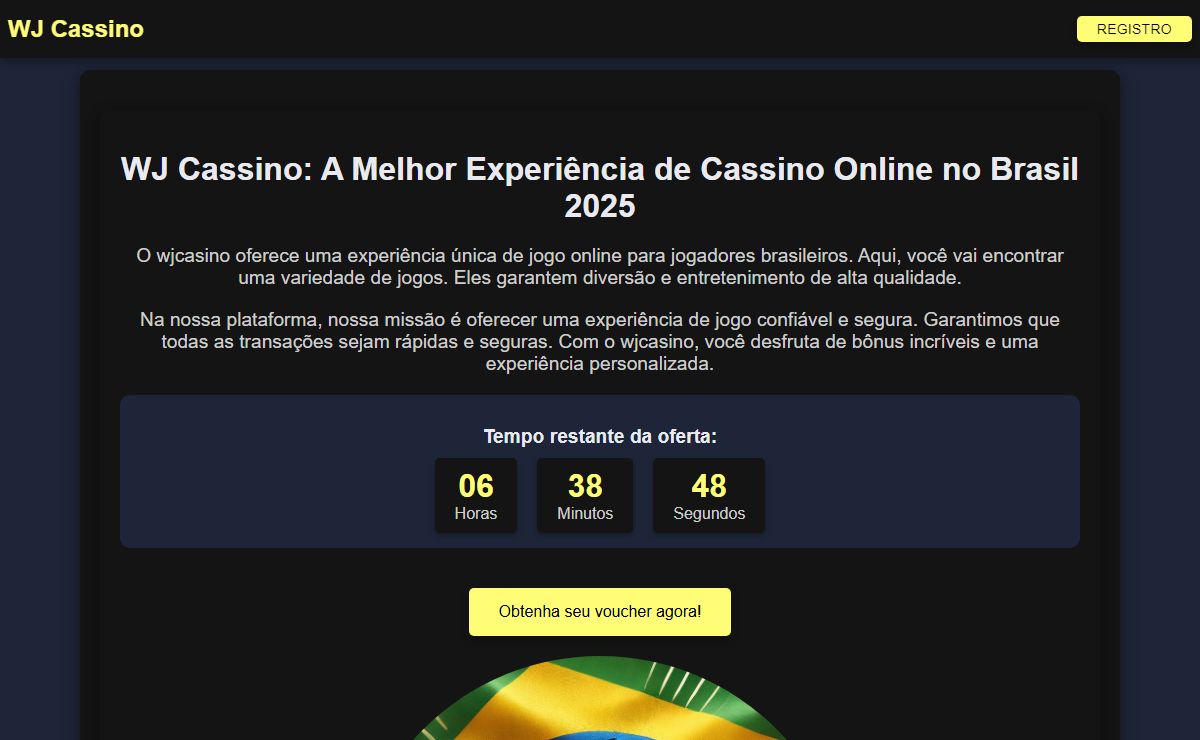 WJ Cassino Online - Jogar do Oficial Local