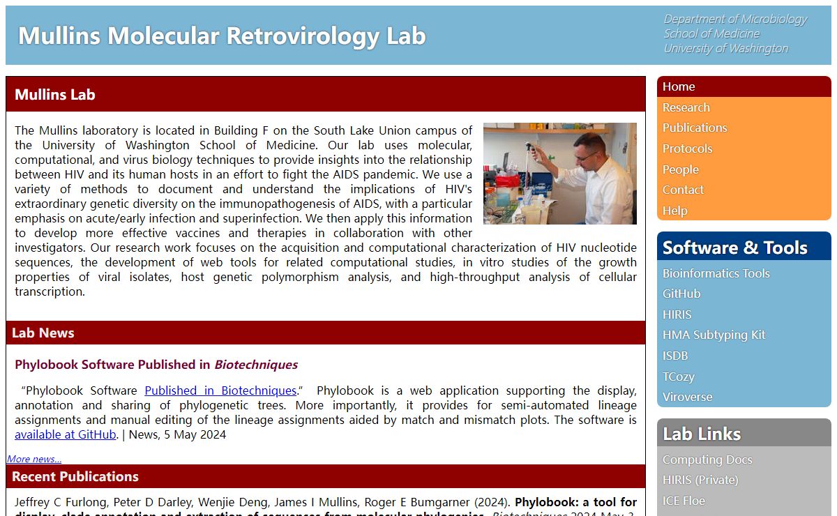 Mullins Molecular Retrovirology Lab