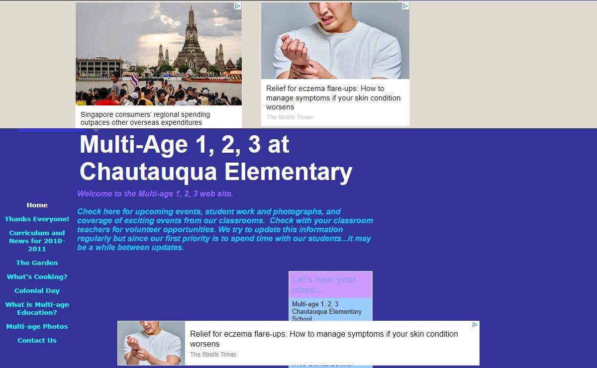 Multi-Age 1, 2, 3 at Chautauqua Elementary
