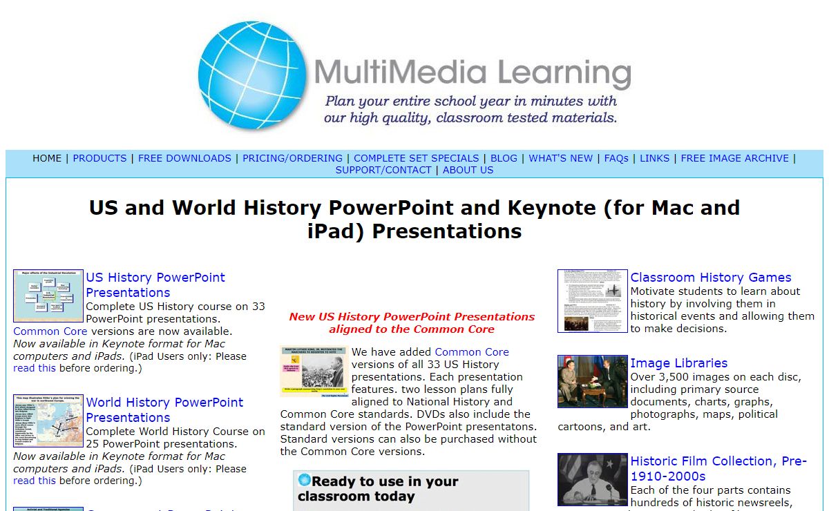 Social Studies Lesson Plans, World History Lesson Plans, US History Powerpoint Presentations Games: MultiMedia Learning