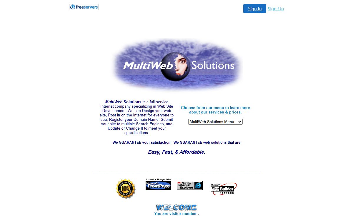MultiWeb Solutions - Full-Service Internet Services