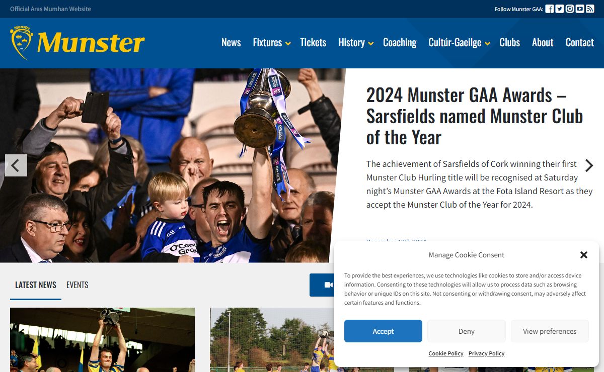 Munster GAA - Aras Mumhan
