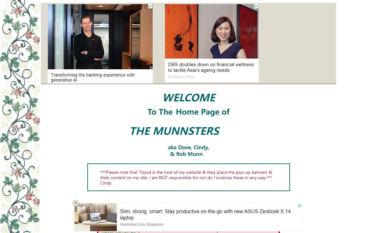 Welcome To The Munn Family Website