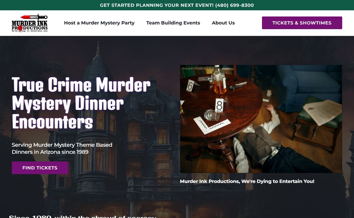 Murder Ink Productions - Arizona's Leading Murder Mystery Dinner