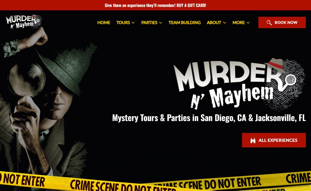 Murder n' Mayhem | Walking Tours in San Diego & Jacksonville
