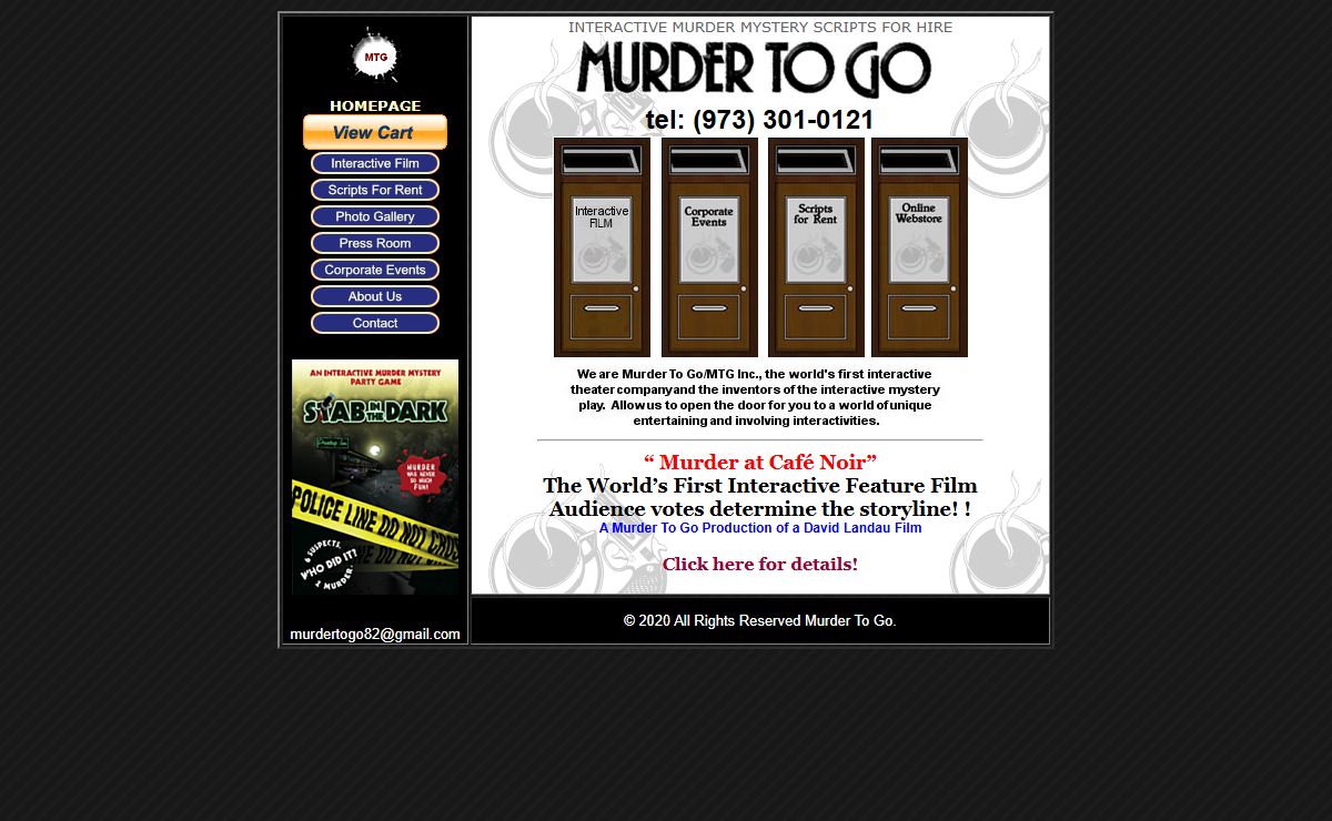 New Jersey Interactive Murder Mystery, Murder to Go