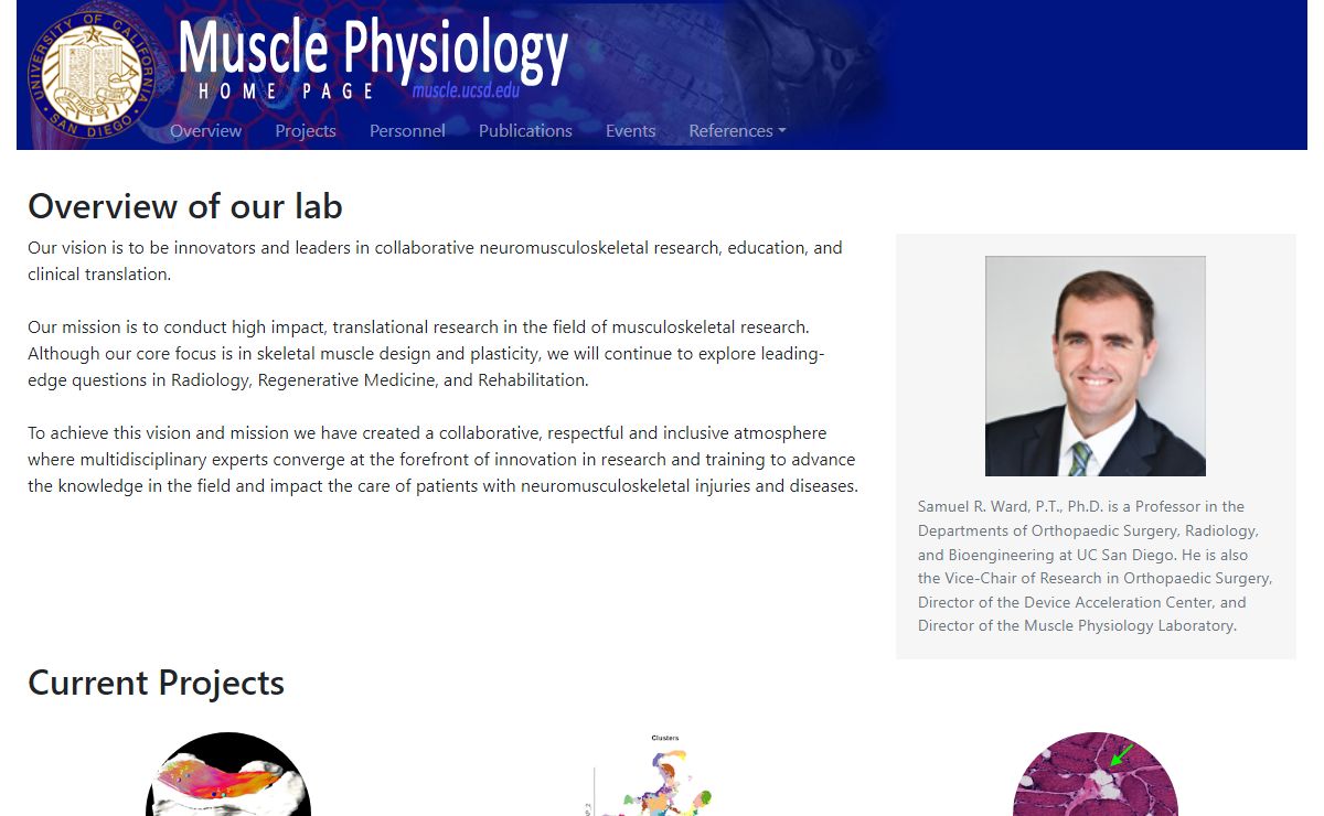 UCSD Muscle Physiology Homepage