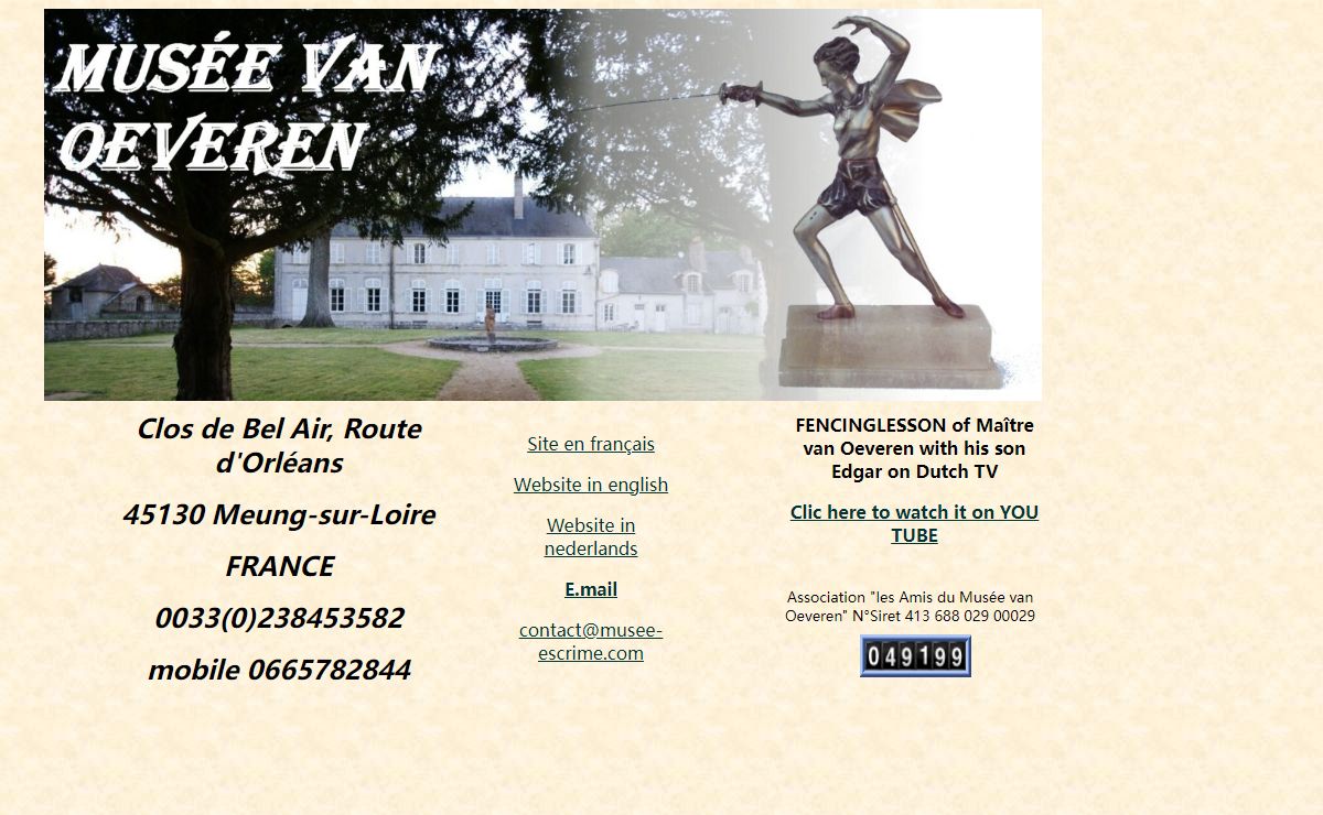 Musée Van Oeveren - escrime - museum - location - armes blanches - antiquité -antiquités -tournage - film - théatre -