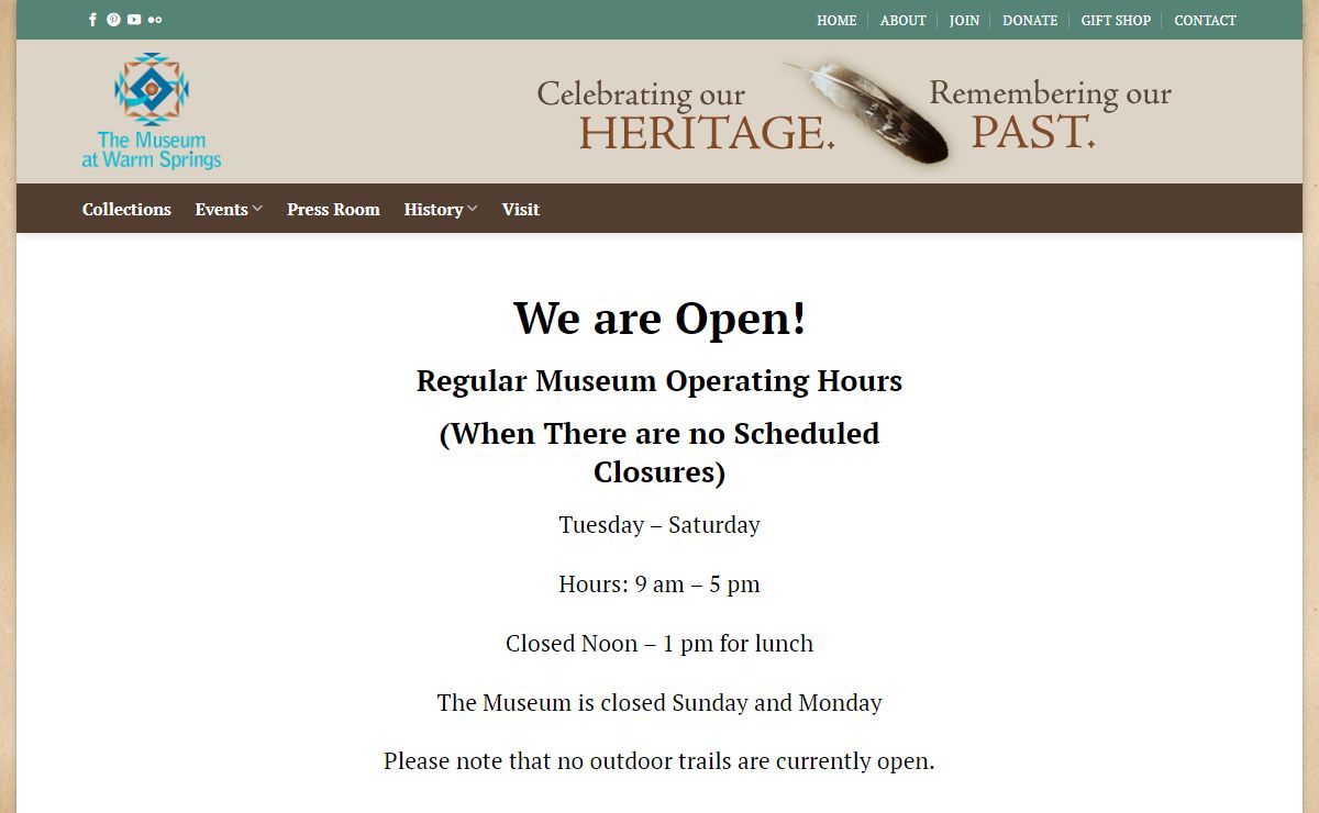 Museum at Warm Springs – Culture. History. In Living Color.