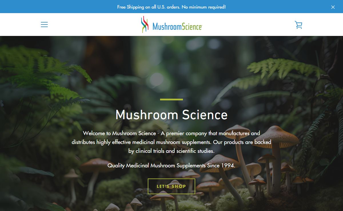 Mushroom Science: Quality Medicinal Mushroom Supplements