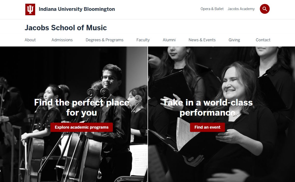 Jacobs School of Music: Indiana University Bloomington