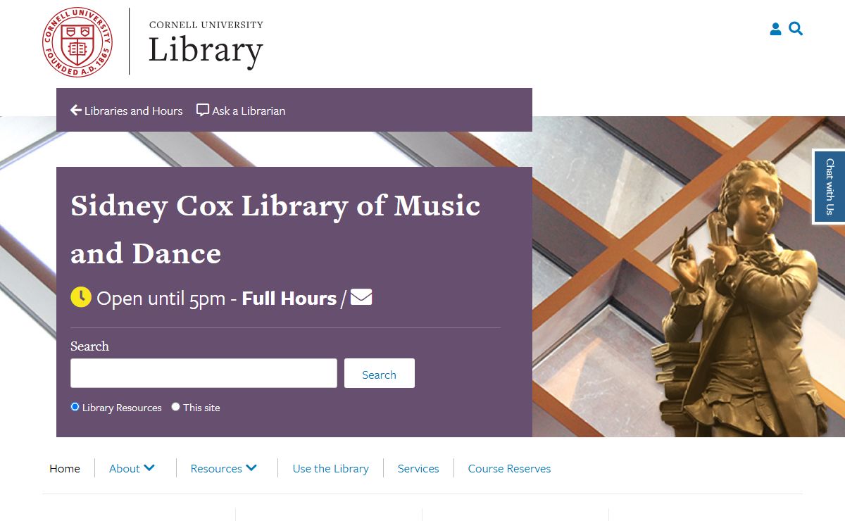 Sidney Cox Library of Music and Dance