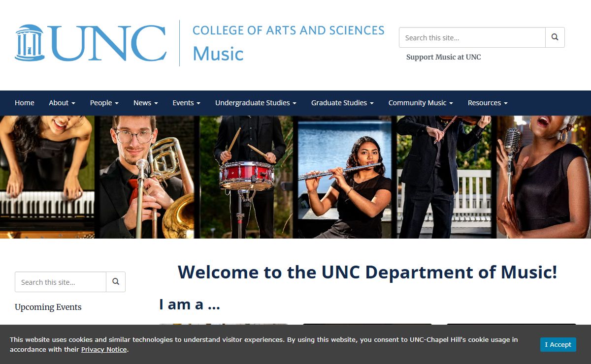 Welcome to the UNC Department of Music Home Page