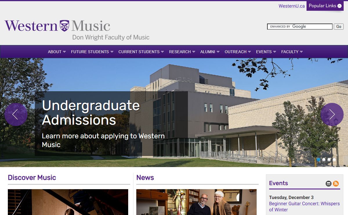 Don Wright Faculty of Music - Western University
